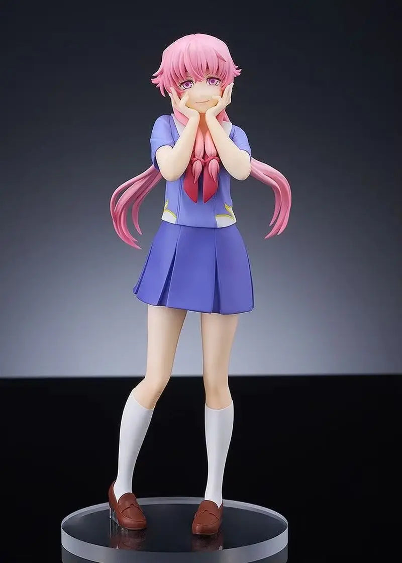 Hot Pop Up Parade Future Diary Yuno Gasai Anime Girl Figure Mirai Nikki Gasai Yuno Action Figure Collection Model Doll Toy Gift