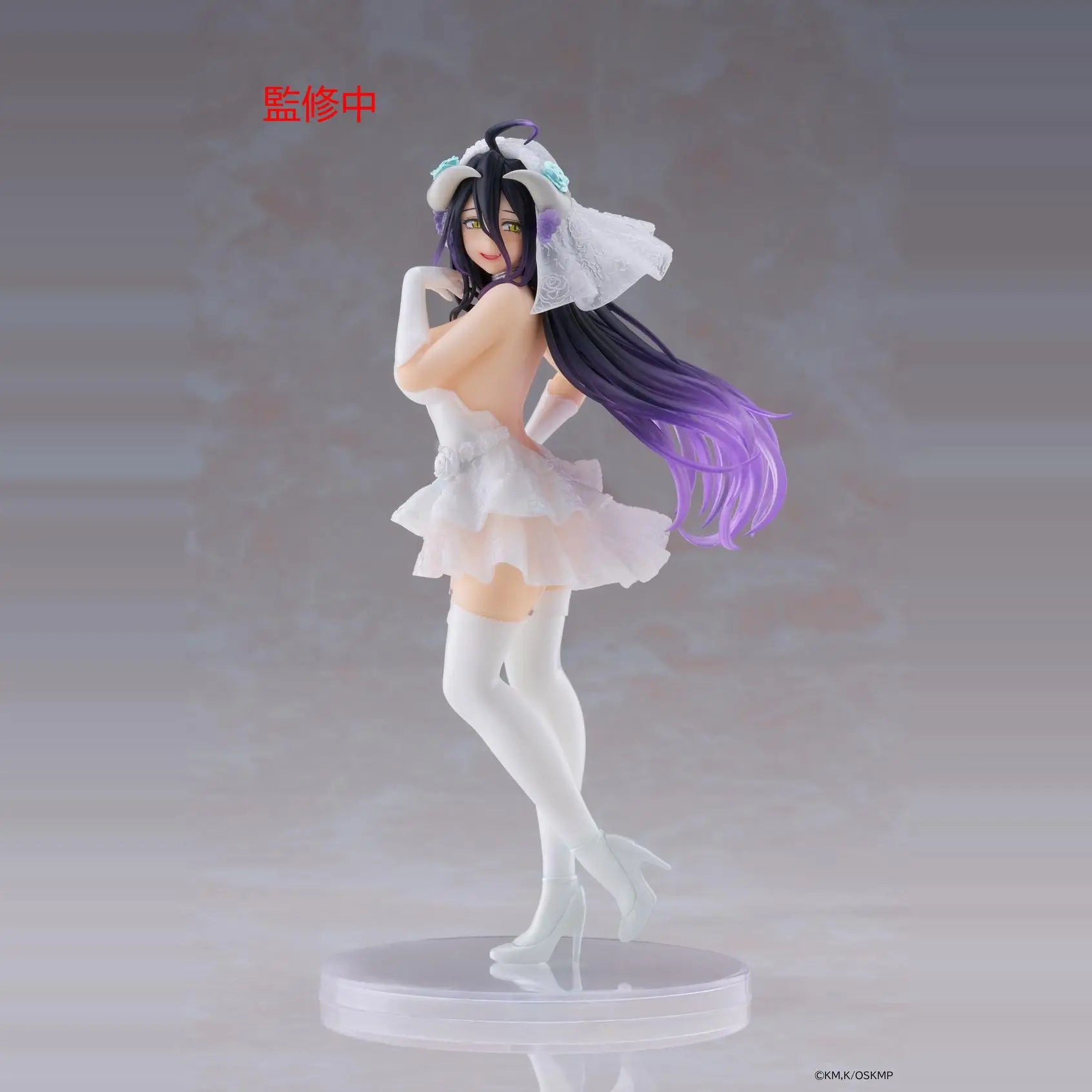 In Stock TAITO Coreful Overlord Albedo Wedding Dress Desktop Cute Dolls Anime Action Figure Toy Gift Model Collection