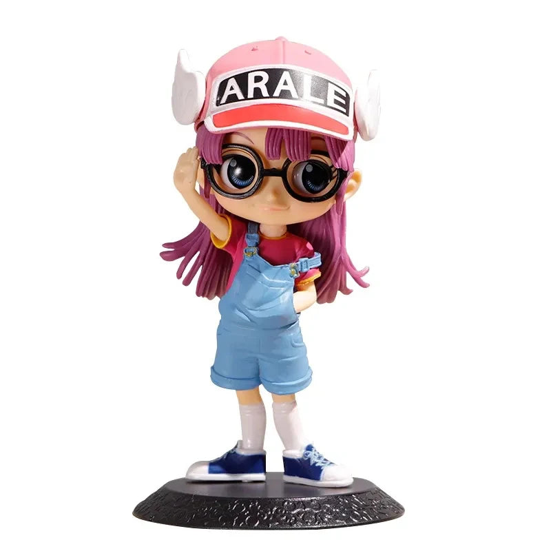 13cm Anime Dr.SLUMP Arale Figures Car Ornaments Toy Cake Decoration Dr IQ Collection PVC Doll Arale Figurine Model Child's Gifts