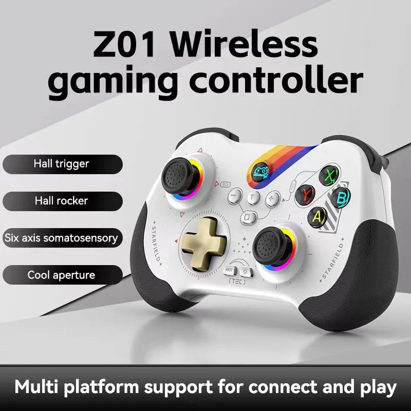 Mobile Game Controller for iPhone and Android with RGB Light,Support Play PS Remote Play, Switch Steam and More
