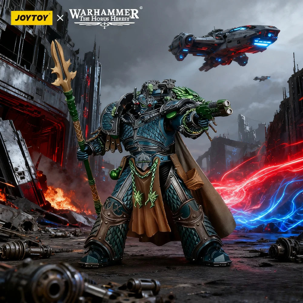 [IN STOCK]JOYTOY Warhammer 40K 1/18 Action Figure Alpha Legion Alpharius  Primarch of the XXth Legion Anime figures Model Toys