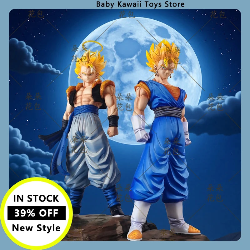 30cm Dragon Ball Jt Gogeta Figuras Dbz Super Saiya Vegetto Mountain And River Twin King 3.0 Action Figures Model Toys Kids Gift