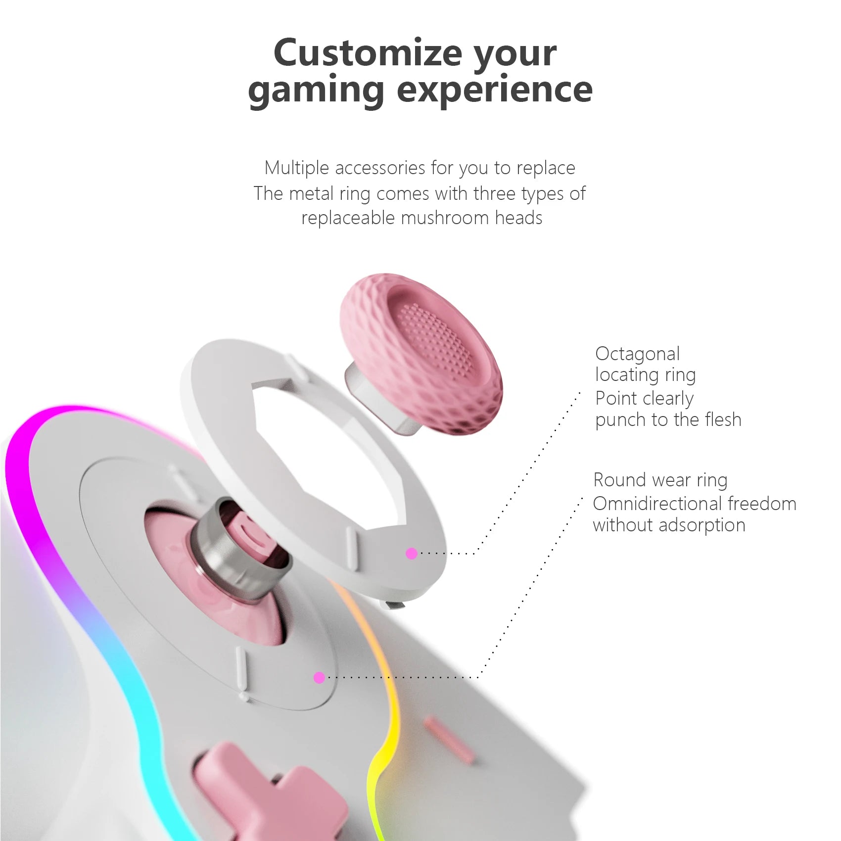 LinYuvo Retro Gamepad KS63 for Switch OLED with Dazzle Color,Programming ,Vibration Adjustment & Six-Axis Somatosensory