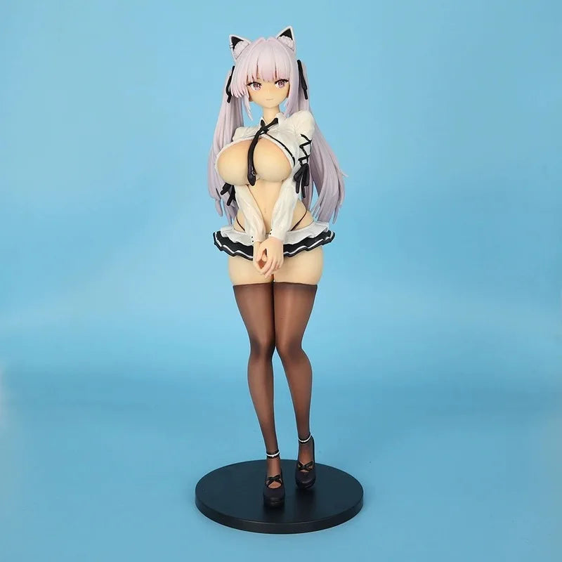 CZ Version Alvina Standing Pose Anime Figure Beautiful White Elf Girl PVC Statue Collectible Model Gift for Anime Lovers Gamers