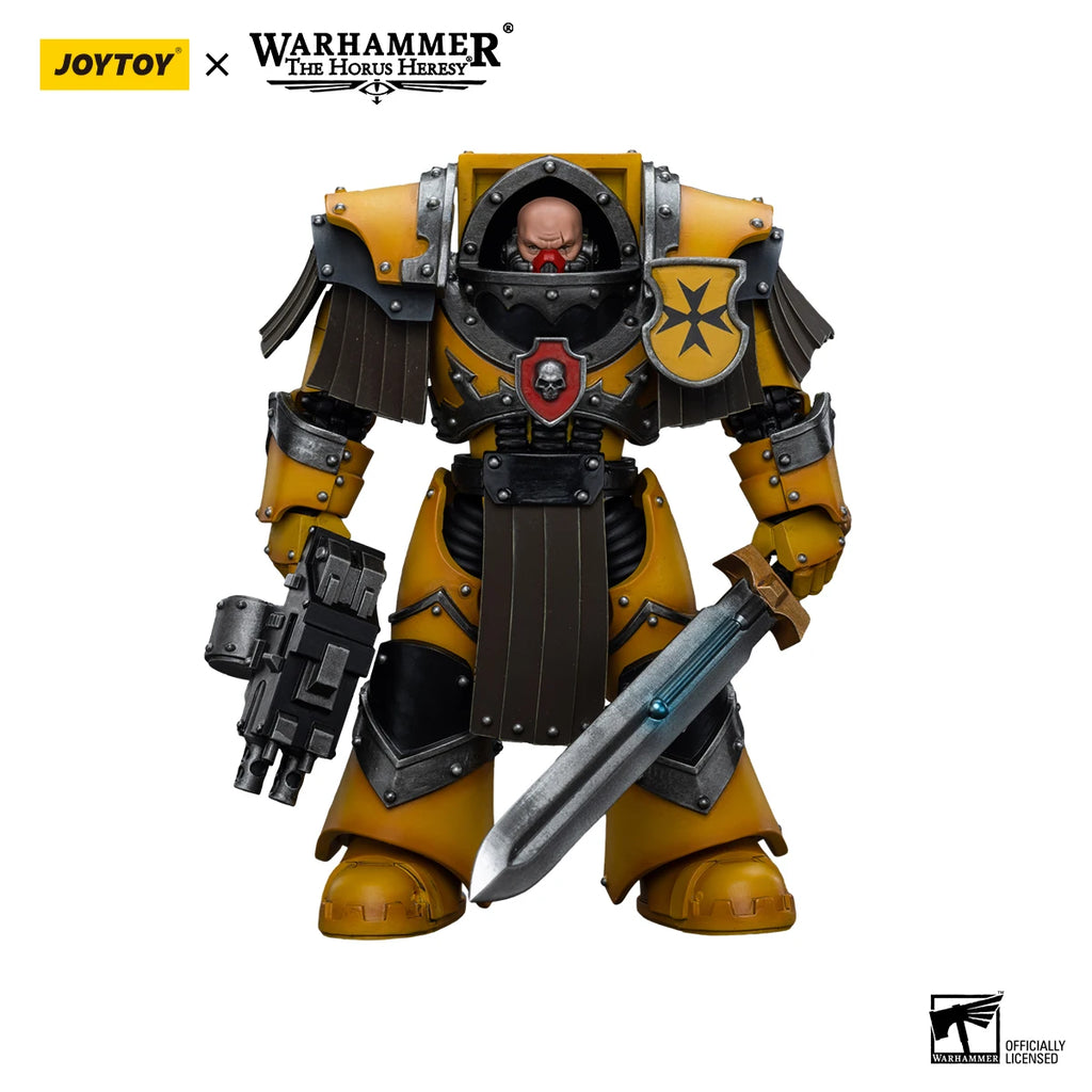 [IN STOCK] JOYTOY Warhammer40K 1/18 Action Figures Imperial Fists Legion Cataphractii Terminator Squad Model Boys Gift