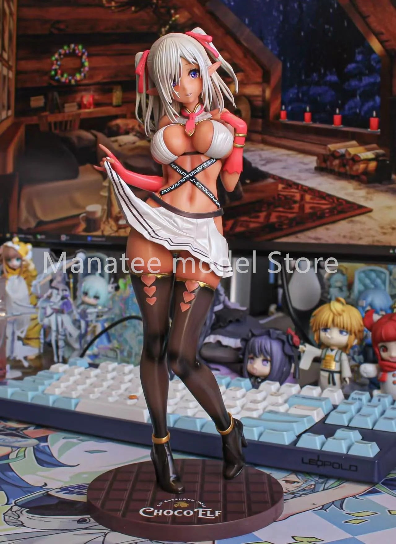 AmiAmi x AMAKUNI Original DAI KASSHOKU JIDAI ChocoElf 1/6 PVC Action Figure Anime Model Toys Gift