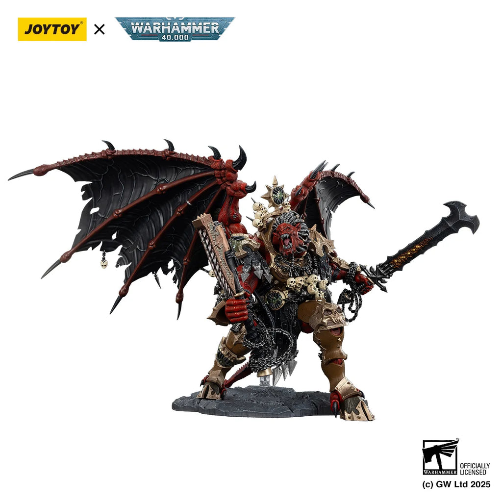 JOYTOY Warhammer 40k 38cm World Eaters Angron, Daemon Primarch of Khorne 1/18 Action Figures Surprise Collection Gift Boy Toys