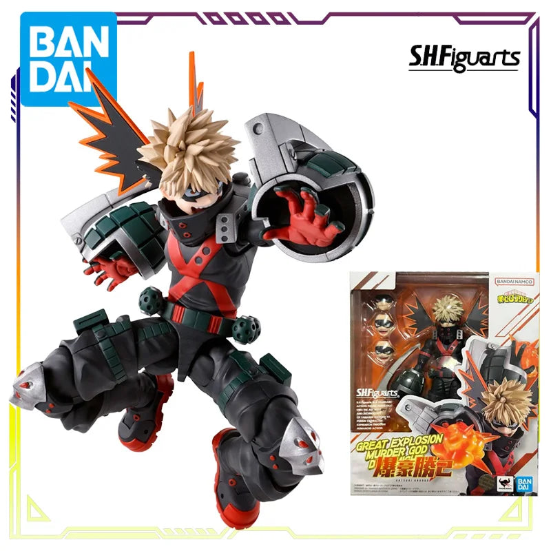 BANDAI Original S.H.Figuarts My Hero Academia Series Izuku Midoriya Deku Collectible Movable Action Figure Model Toys