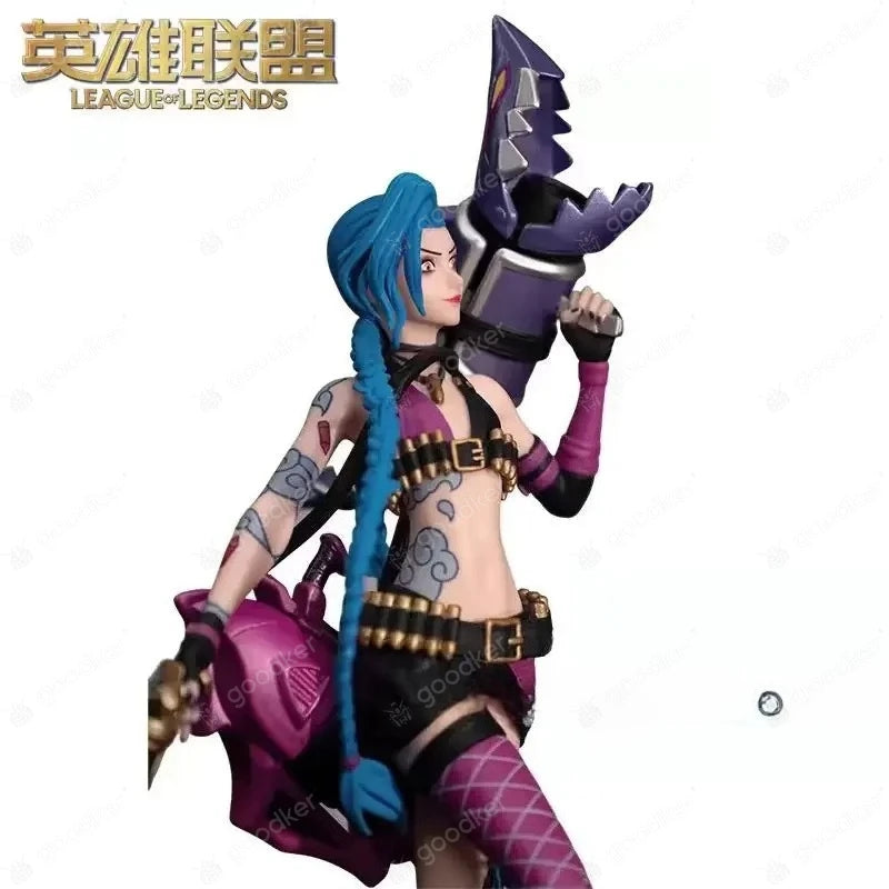 League of Legends LOL CMGE Joint Limited Edition - Jinx 3D Model Pen Figurine Ornament Gaming Peripheral in stock
