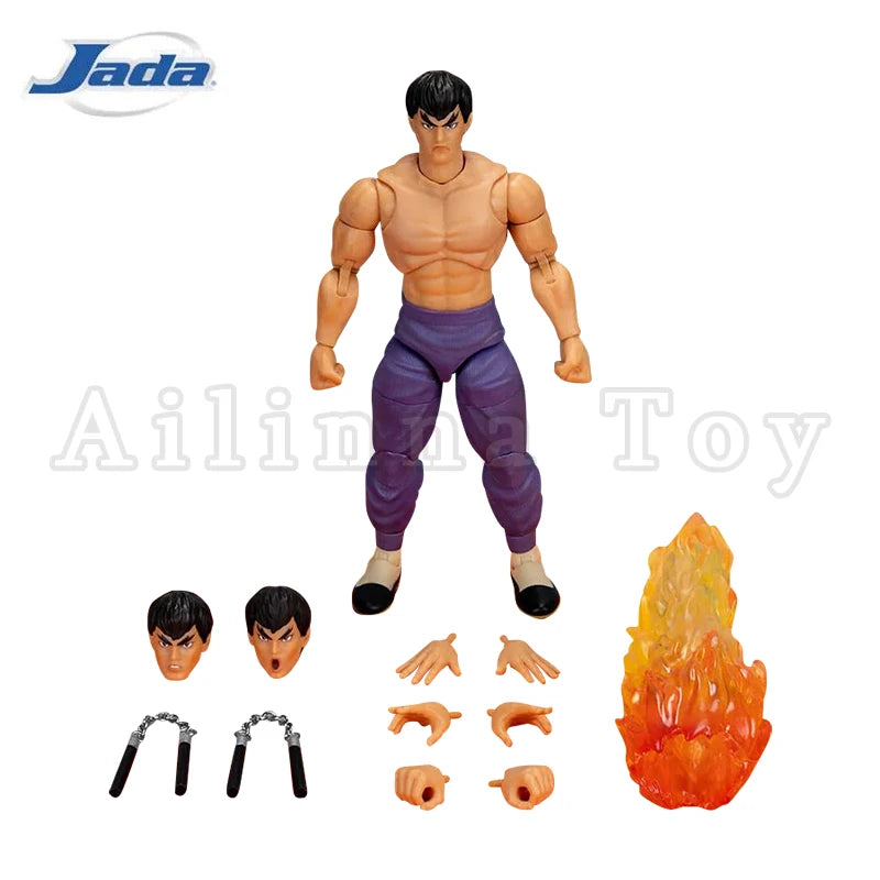 Jada Toys 1/12 6inch Action Figure Ultra Street Fighter II: The Final Challengers Fei Long Exclusive Anime Model