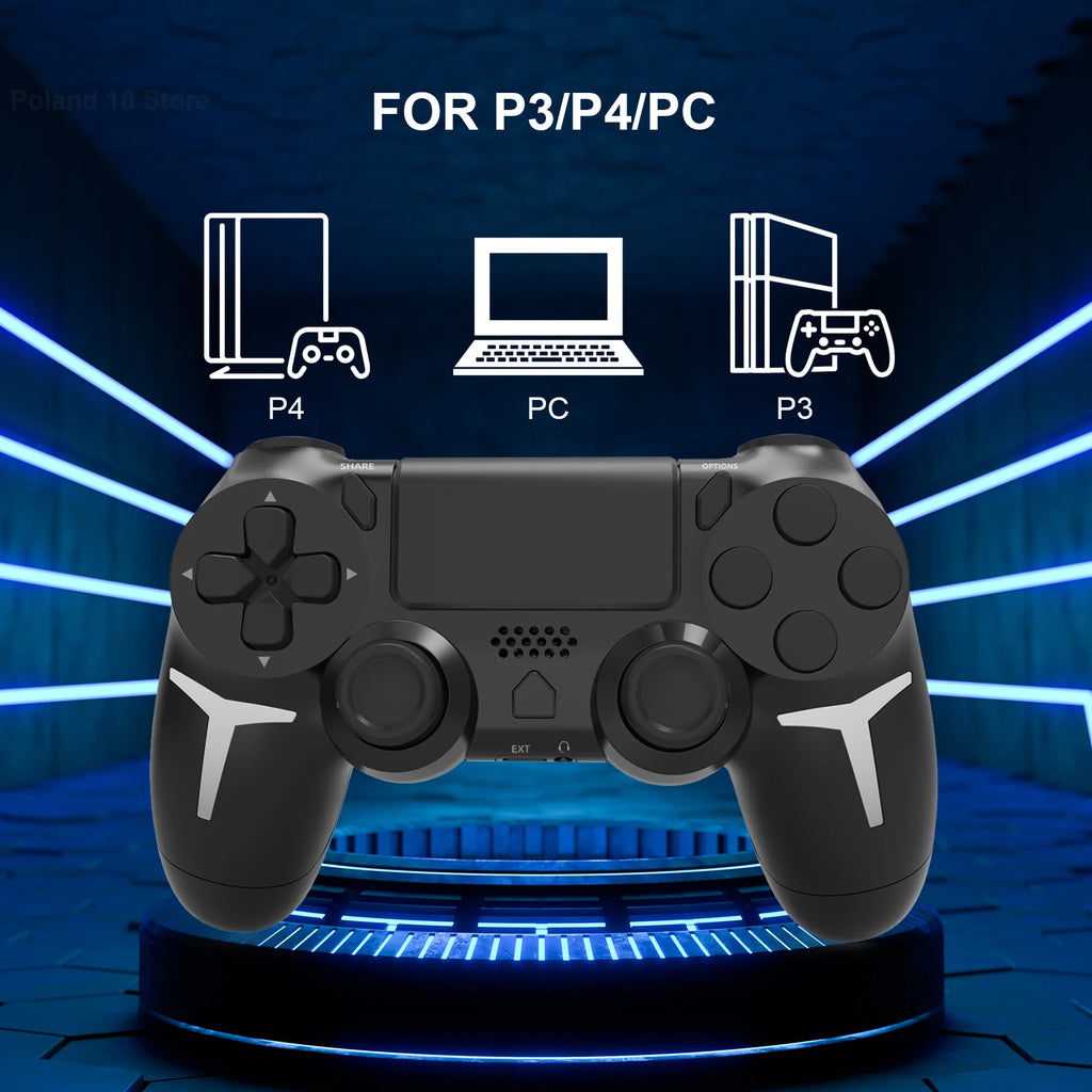 Dual Vibration With touch pad Wireless Gamepad Bluetooth Controller For PS4 PS3 Console Computer PC