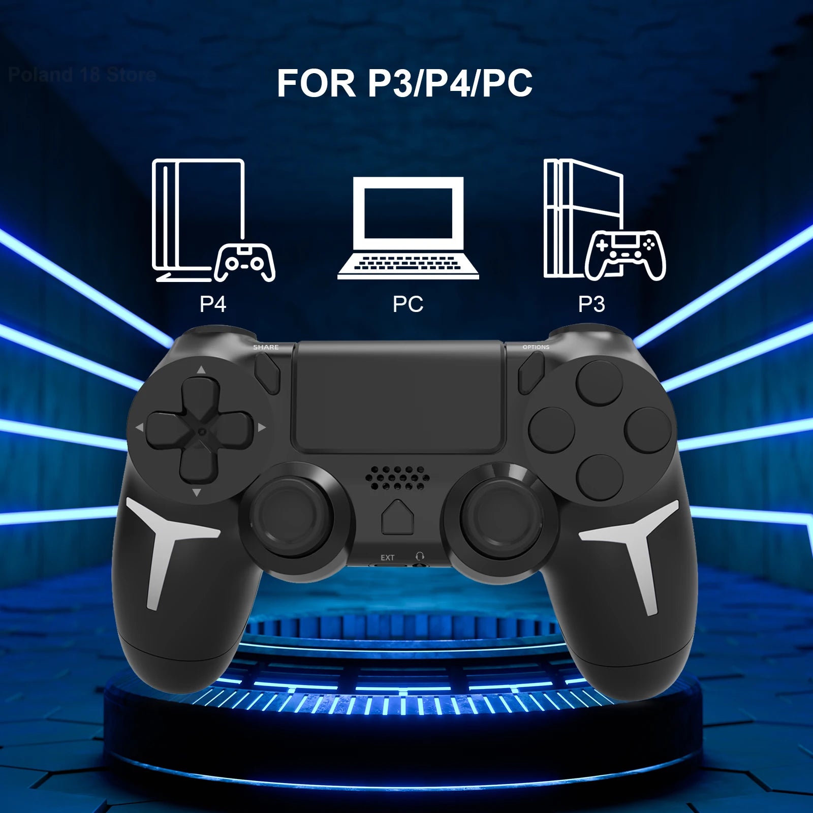 Dual Vibration With touch pad Wireless Gamepad Bluetooth Controller For PS4 PS3 Console Computer PC