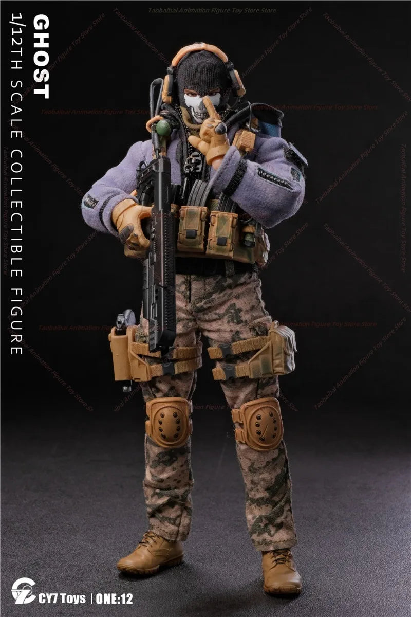 【COMING SOON】CY7-TOYS 6-inch (Call of Duty)1:12 Death Ghost Movable Male Soldier Doll Model