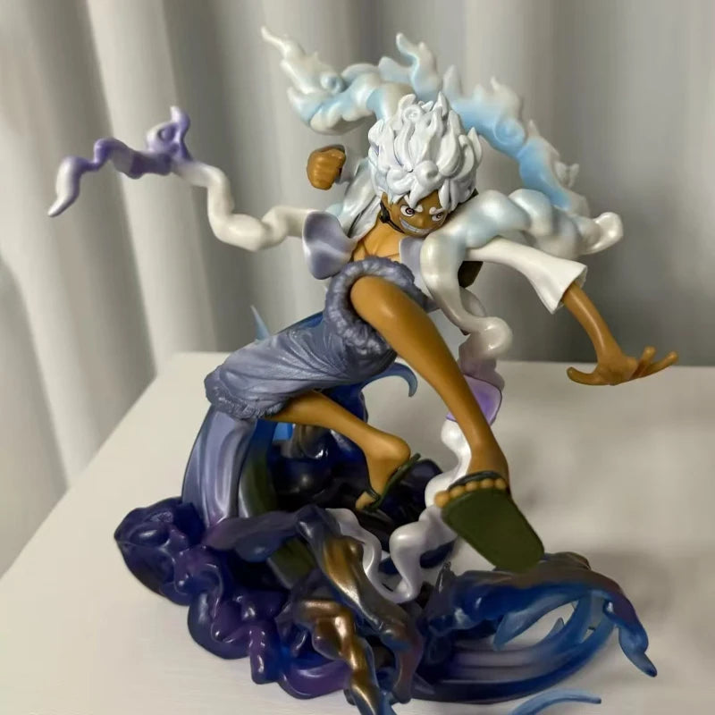 One Piece Lffy Anime Figur Gear 5 Luffy Action Figur Sonnengott Nika Luffy Statue PVC Statue Modell Puppensammlung Spielzeug Geschenke