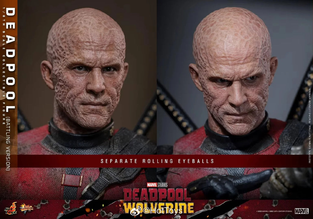 Original 1/6 Scale Hottoys Mms782 "Deadpool And Wolverine" Deadpool Battle Version Action Figure Set Collectible Toy Holiday Gif