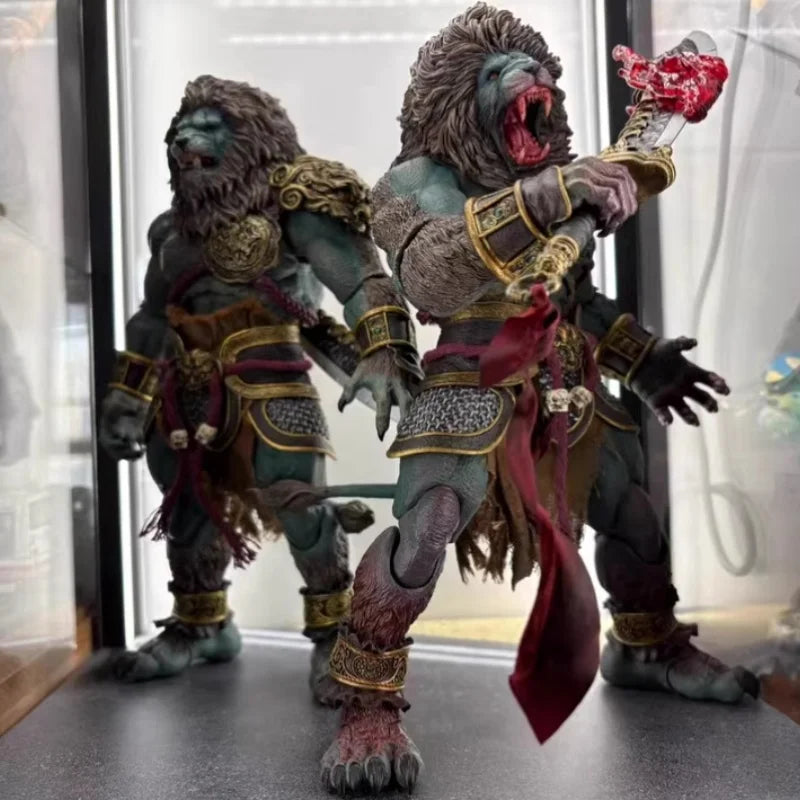 Nottaa Ym005 1/12 Shiziling Leopard Double Headed Action Figure Mythical Soldier Statue Model Toy Series Gift Collection