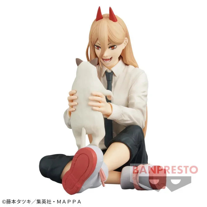In Stock Original Banpresto Break Time Collection Chainsaw Man Power Kawaii Action Figure Anime Genuine Collectible Gift