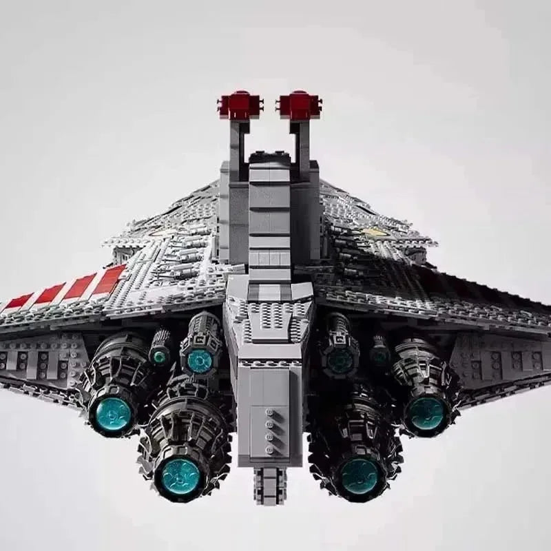 Stock NEW 75367 Biggest Venator Class Republic Attacks Cruiser 5374Pcs Home Decoration Assembly Model For Christmas Gifts