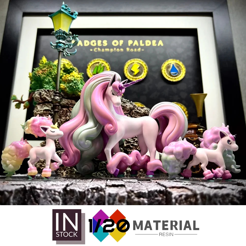 [In Stock]1/20 Resin Scale World [YH][LIMOUSINE] - Galarian Ponyta & Rapidash[Split RE-MENT]