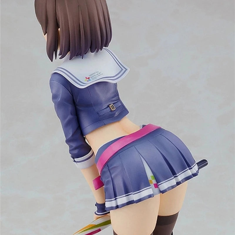 Anime Saekano How to Raise a Boring Girlfriend Figure Racing Girl Megumi Kato Take Umbrella Action Figure Sexy Girls Model Doll