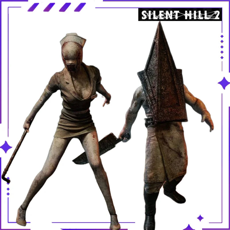 ICONIQ STUDIO Original Silent Hill 2 Bubble Head Nurse Triangle Head 1/6 Mobile Doll Halloween Model Mobile Woman Doll Model