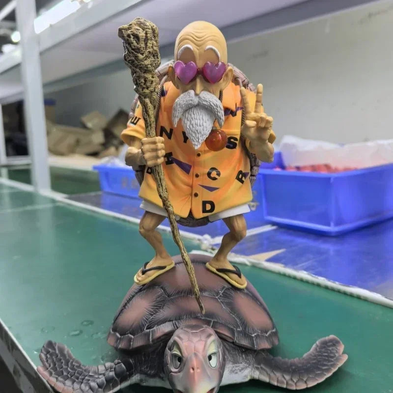 Anime Dragon Ball Figurine Turtle Master Roshi Action Figures PVC Kame Sennin 22cm Model Desktop Decoration Birthday Doll Gifts