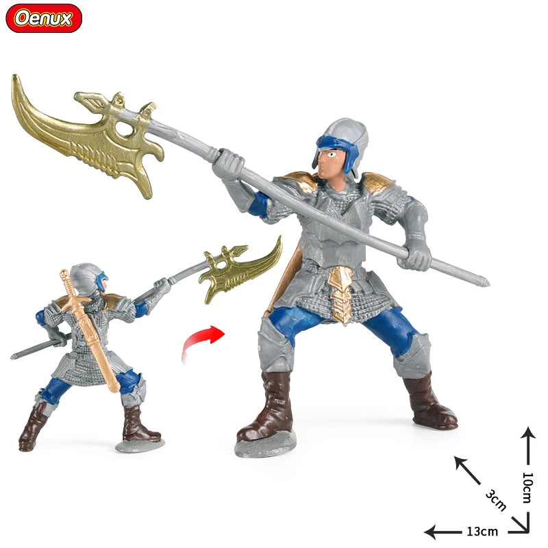 Oenux Gryphon Riders Griffon Knight Crossbowmen Berserkers Action Figures Soldiers Model PVC Collection Miniature Game Kids Toy