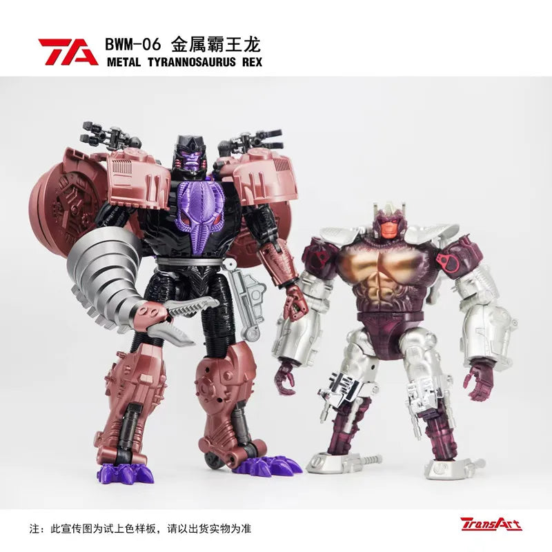 TransArt Toys Transformation Beast Wars TA BWM-06 BWM06 Metal T-Rex MP Scale Action Figures Toy Collection