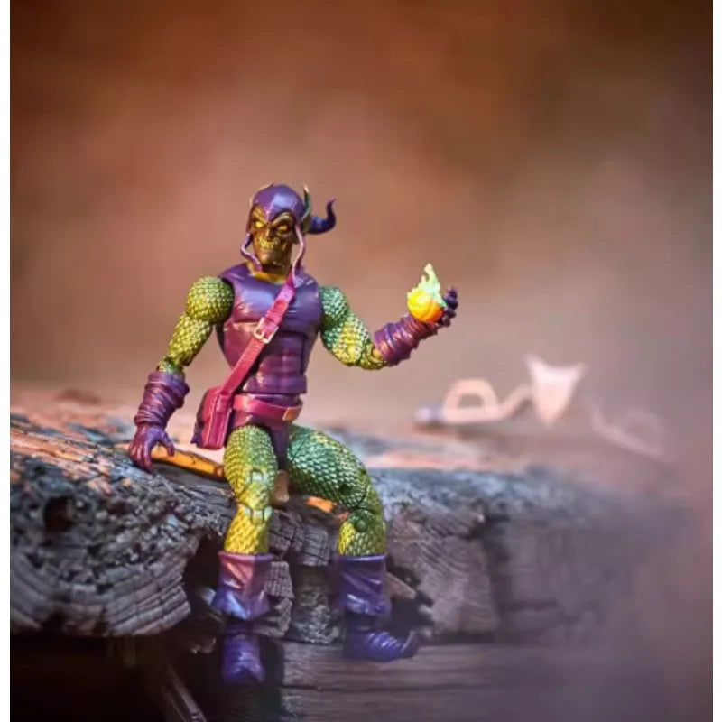 Original Hasbro Marvel Legends Series SPIDER-MAN GREEN GOBLIN Anime Figure Toys Collection Ornaments