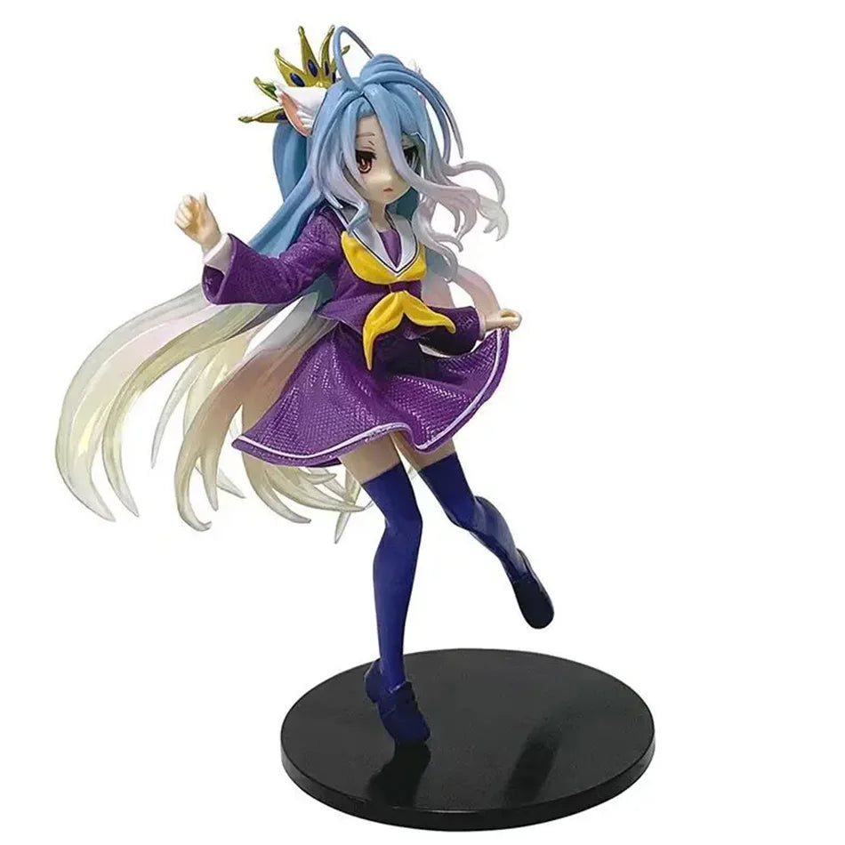 Anime NGNL No Game No Life Weiße Figur – PVC-Actionmodell, Ornament, Sammlerspielzeug, Geschenk für Fans
