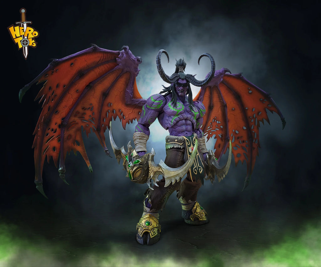 HERO TOYS 1/10 Scale Male Soldier Demon Hunter Illidan Full Set About 24Cm Action Figure Collectible Model Toys Doll Gifts