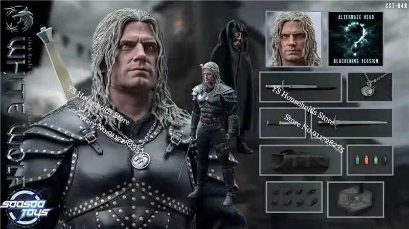 Soosootoys SST048 1/6 Geralt Henry Movable Action Figure Fiction Movie Wolf Wizard Delicate 12" Full Set Soldier Fans Collection
