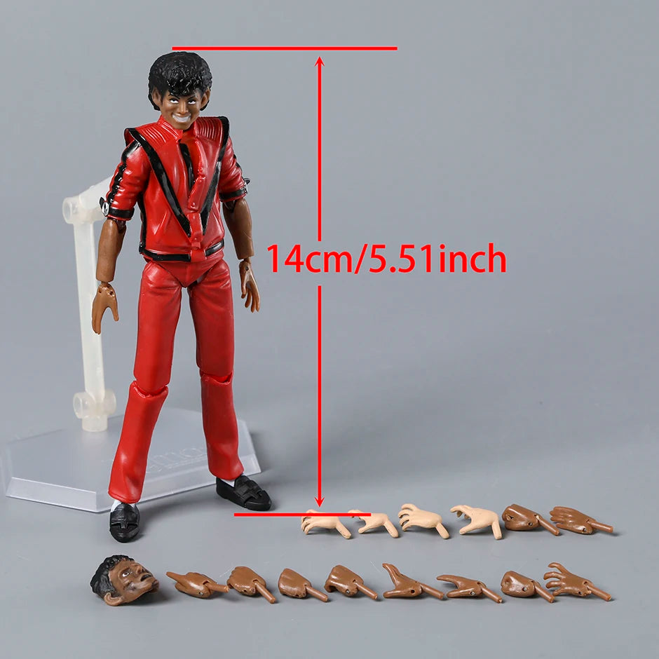 MJ Thriller Ver. Movable Assemble Action Figure Figurine Model Toy