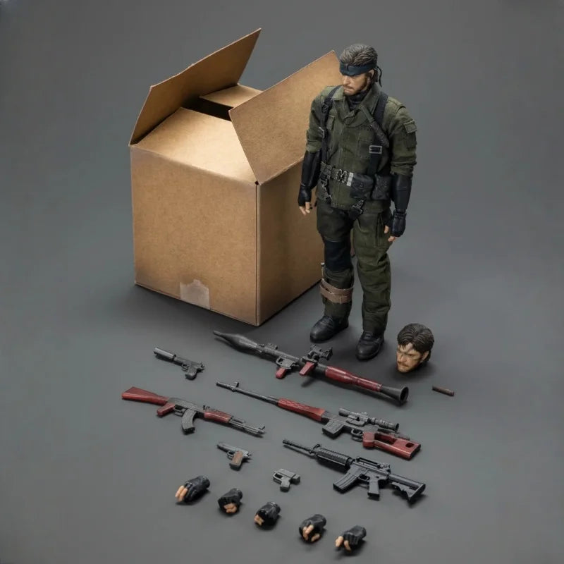 New 1/12 Metal Gear Snake Figure Viper Agent Kraken Studio Metal Gear Snake Anime Model Movable Joints Toy Collection Gift