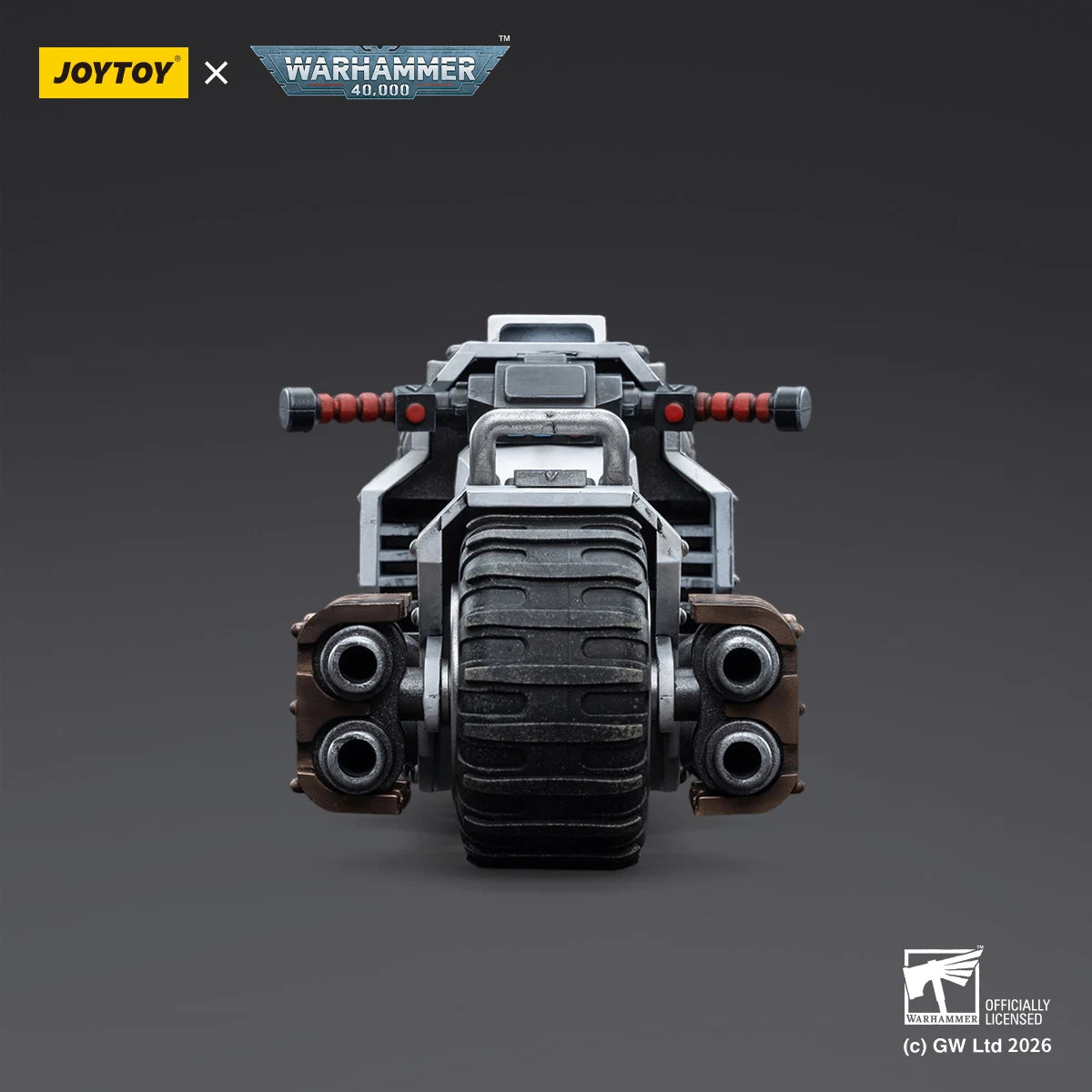 【Pre Sale】Original JOYTOY 1/18 Action Figure Warhammer 40000 White Scars Raider-pattern Combat Bike Model Toy Collection