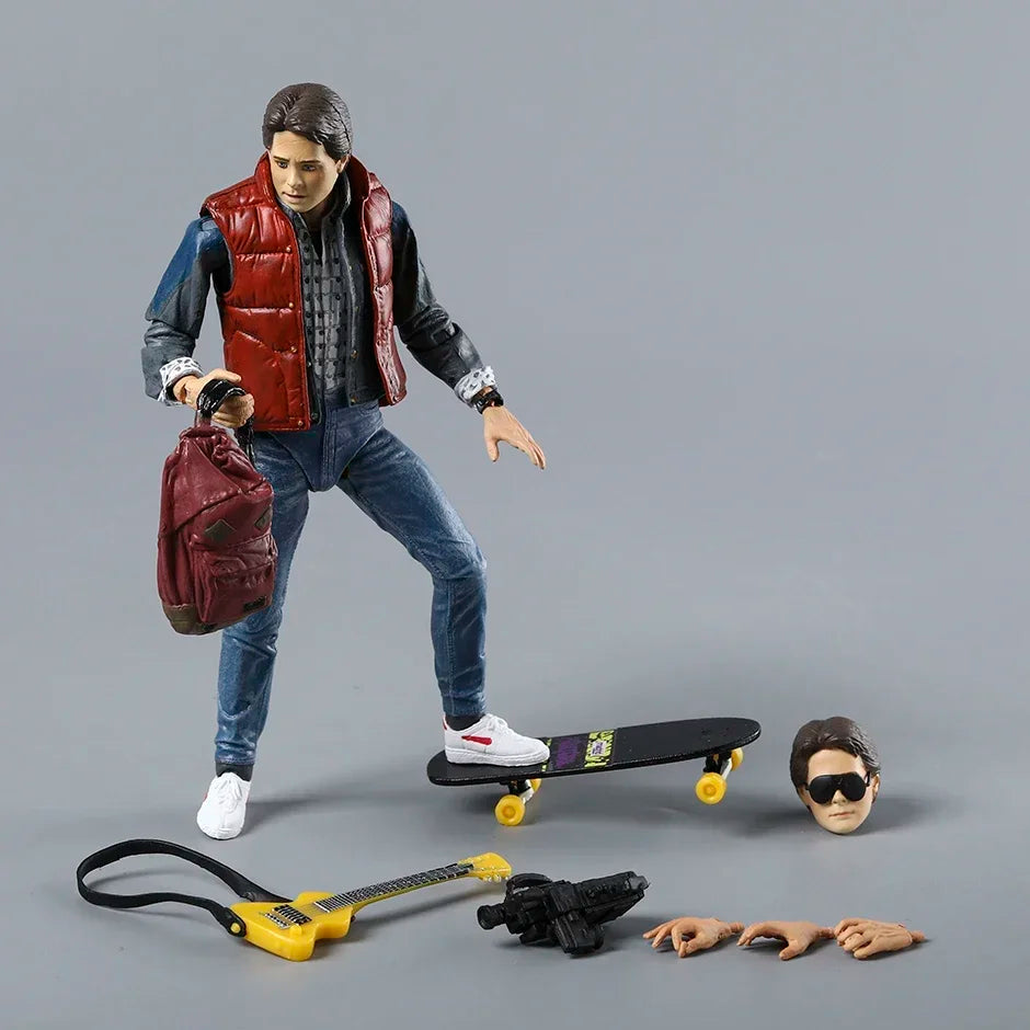 NECA Back to the Future Marty McFly Guitar Joints Moveable Collectable Creative Action Figure