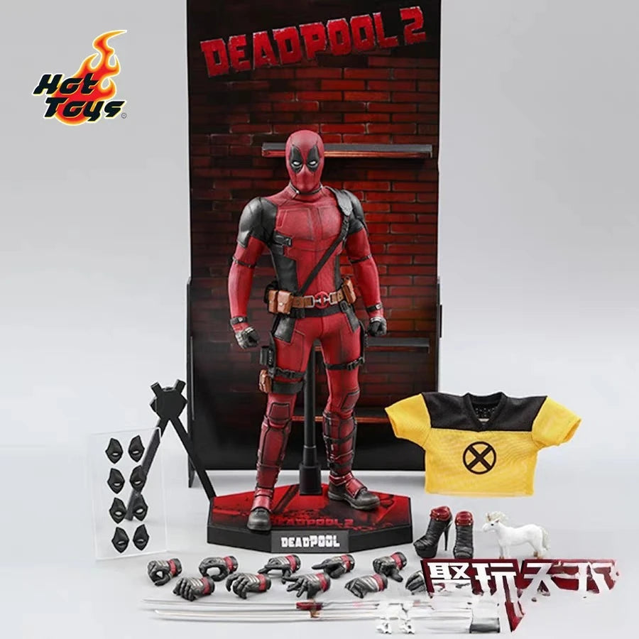 In stock: HOTTOYS brand 1/6 scale MMS178 "The Avengers" Black Widow 2.0 version and Deadpool figurine toys