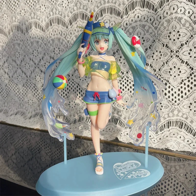 Sega Vocaloid Original Hatsune Miku Figur Spm Sommer Wasserpistole 22cm PVC Anime Figur Modell Spielzeug Mädchen Niedliche begrenzte Geschenke