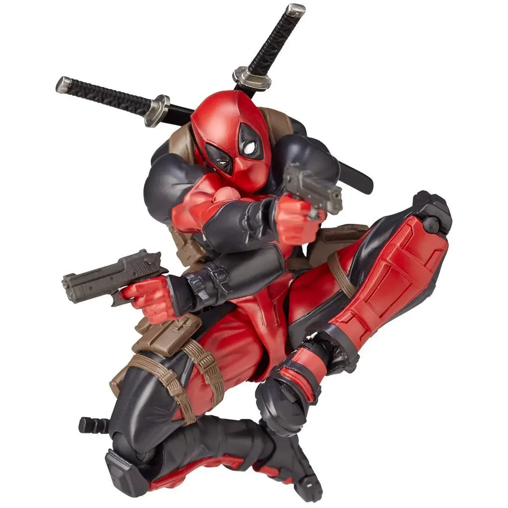 Bandai Super Hero Amazing Yamaguchi Deadpool Action Figure Toys Dead Pool Movable Statues Model Doll Collectible Ornaments Toy
