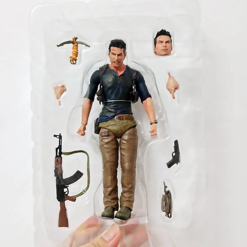 NECA Uncharted 4 A thief's end NATHAN DRAKE Action Figure Model Toys Collectable Doll Creative Present For Kids