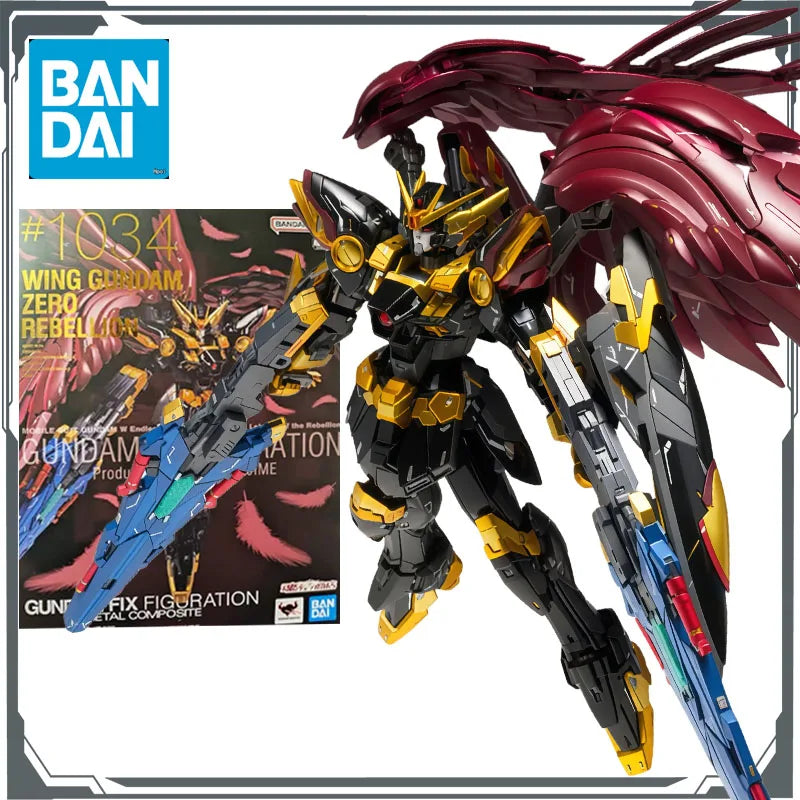 Bandai Original GFFMC Wing Gundam Zero Rebellion  Anime Action Figures Toys for Boys Christmas Gift Collectible Model Ornaments