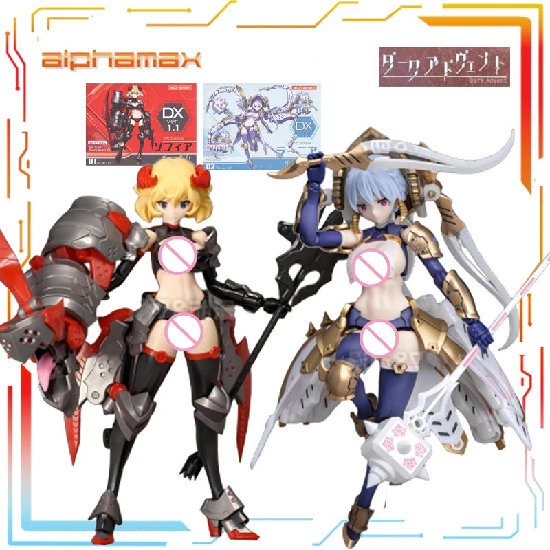 Alphamax Creates 1/12 Plastic Assembled Model Dark Advent Dark Advent 5 Anime Sofia DX Ver.1.1/Lania DX Ver.1.2 Mecha Model