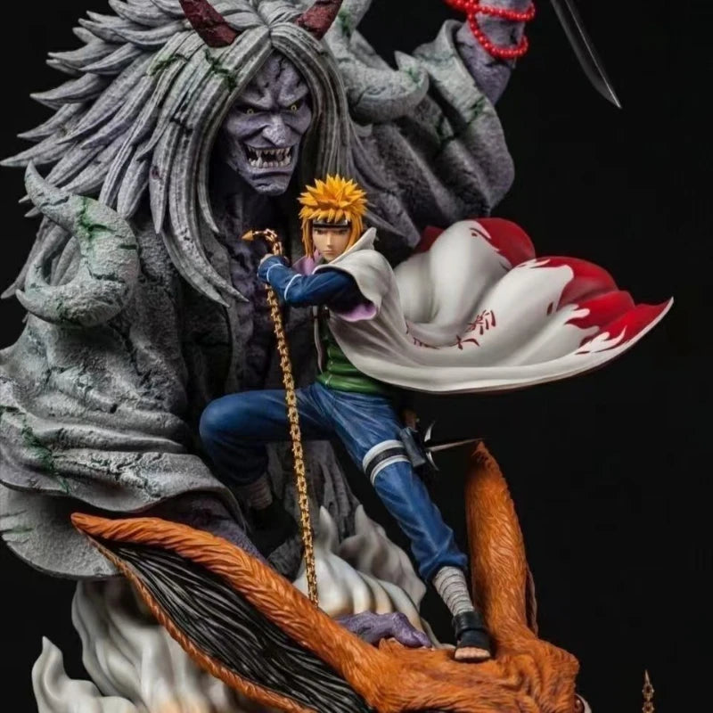 Naruto 25cm Action Figure Namikaze Minato Figurine Statue Yondaime Hokage Anime Statue Model Pvc Model Collection Doll Toys Gift