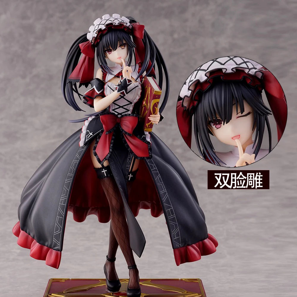 New Date A Live Kurumi Tokisaki 'Nibelcole' Anime Figure Gothic Lolita Spirit Collector Statue Desktop Ornaments Model Toy Gift