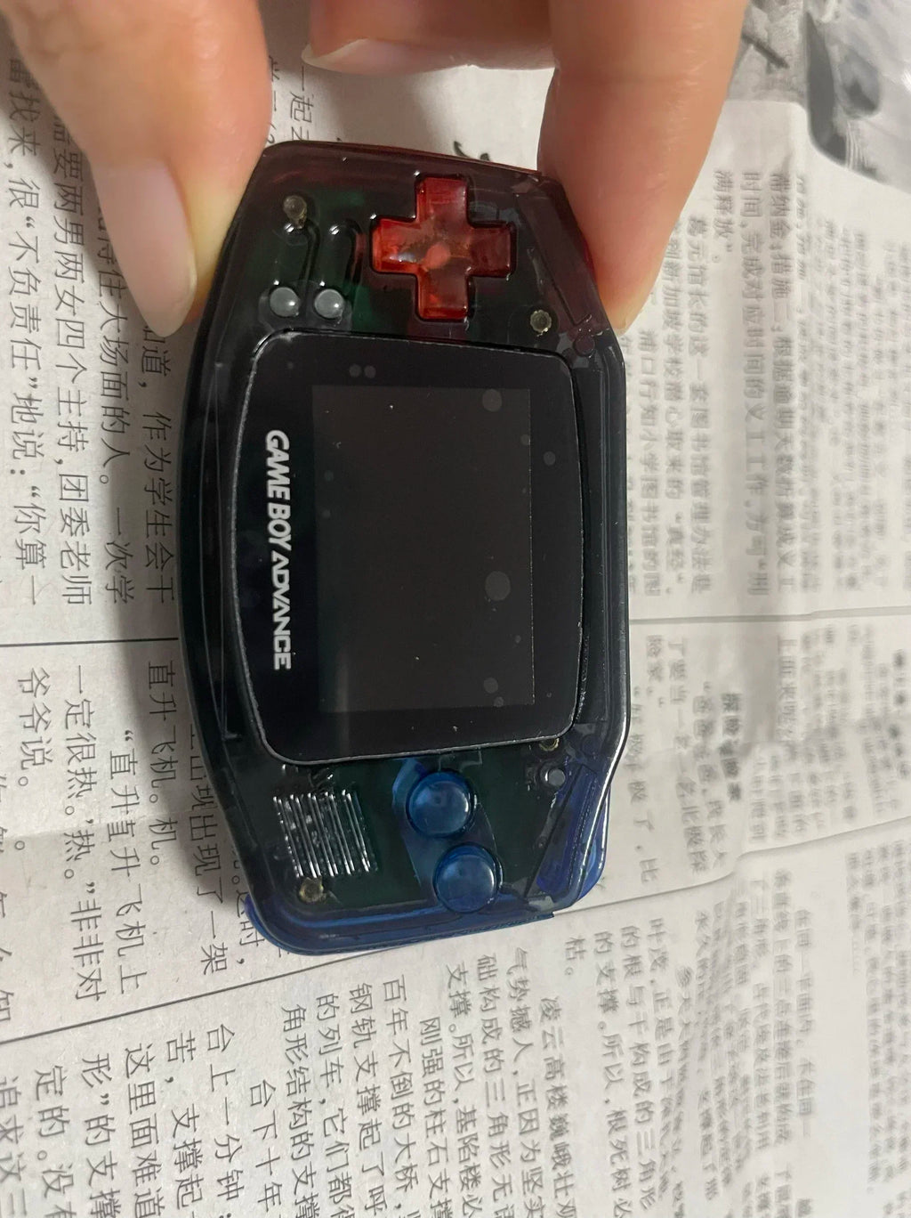 Mini GBA Handheld Game Console Mini Portable Gamepad Ips Screen Transparent Gamer Console With Battery Flip Machine Custom Gifts