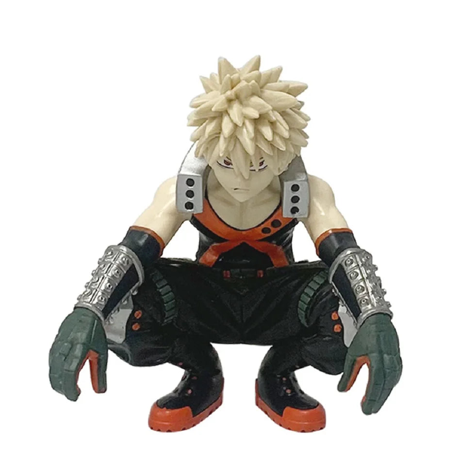 Нова аниме фигурка My Hero Academia, Шото Бакугоу, Боку Изуку Дюк, PVC екшън, четири фигурки, седнала поза, серия, колекция, модел