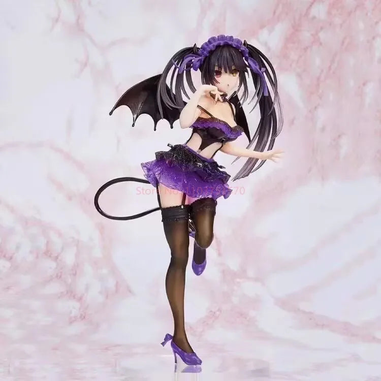 Hot Date A Live Figure Tokisaki Kurumi Figures Swimwear Figurine Desk Decoration Pvc Statue Model Doll Collection Toys Gifts
