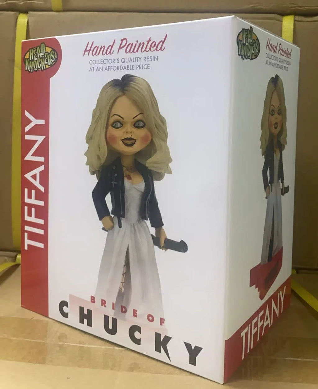 NECA Bride of Chucky Ghost Kid / Tiffany Shaking Head Doll Base Connection Version 7'' Action Figure Original Doll Decoration