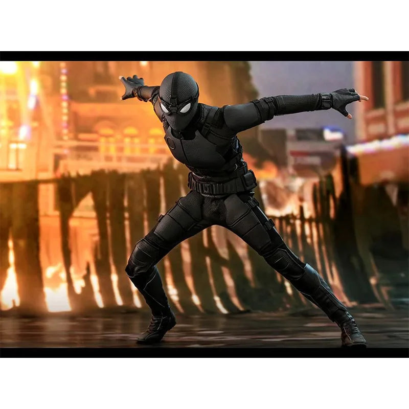 100% In Stock Original HOTTOYS HT Spider Man Far From Home MMS541 Spider Man Stealth Suit Deluxe Anime Action Figures Model Toys