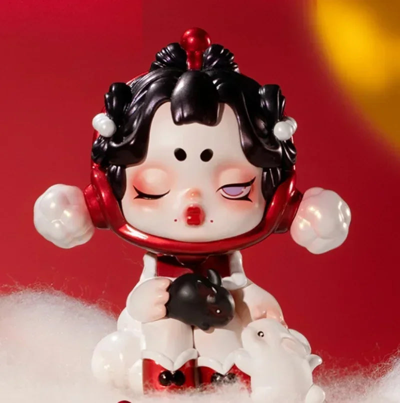 POP MART Drei, Zwei, Eins! Frohes chinesisches Neujahr Serie Blindbox Spielzeug Mode Anime Actionfigur Überraschung Mystery Box Puppen